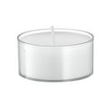 BOLSIUS Large Tea Light Candles in Clear Holder Cups Bulk 16 Set. Long