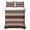 Brown, Espresso, Chocolate, Sepia, variant on 3 Pieces Queen Quilt Set,Brown and Beige Stripe Soft Bedding Sets with 1 Quilt & 2 Pillow Shams,Modern Neutral Striped Summer Bedspread Lightweight Coverlet Comforter for All Season
