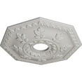 thumbnail image 3 of Ekena Millwork 18"OD x 3 1/2"ID x 1 1/2"P Nottingham Ceiling Medallion (Fits Canopies up to 4 5/8"), Hand-Painted Ultra Pure White, 3 of 5