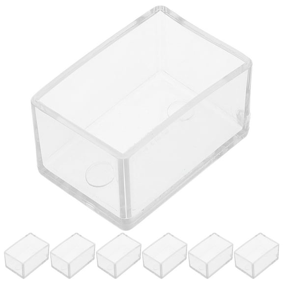 12 Pcs Clear PVC Chair Leg Floor Protectors Durable Transparent Caps for Furniture Scratch and