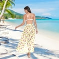 thumbnail image 7 of Women Sarong Wraps Yellow Pickleball Balls Swimsuit Beach Pareo Bikini Coverups Skirt L, 7 of 7