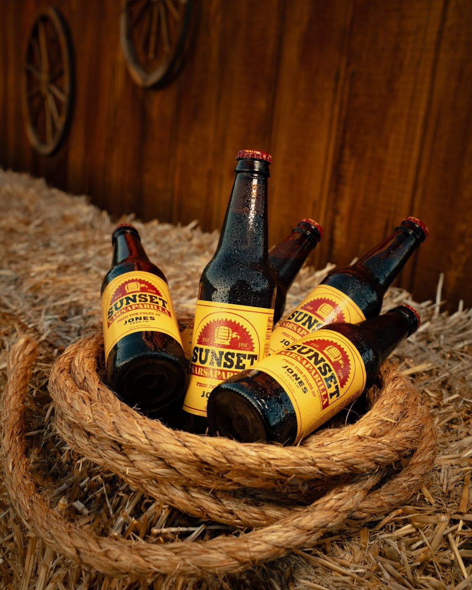 Jones Soda Co. Sunset Sarsaparilla, 12 fl oz, 12-count