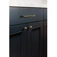 thumbnail image 4 of Goo-Ki 6 Pack 3"(76mm) Hole Center Cabinet Pulls Antique Brass Cabinet Handle Retro Drawer Handle Wardrobe Cabinet Hardware, 4 of 7
