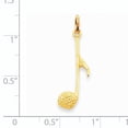 thumbnail image 2 of Beautiful 14k Musical Note Charm, 2 of 2