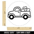 thumbnail image 2 of Cute Truck with Hearts Self-Inking Rubber Stamp Ink Stamper - Purple Ink - Medium 1 Inch, 2 of 7