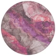 thumbnail image 2 of Addison Rugs Chantille Indoor/Outdoor Transitional Floral Blush Machine Washable Round Rug, 8' x 8', 2 of 7