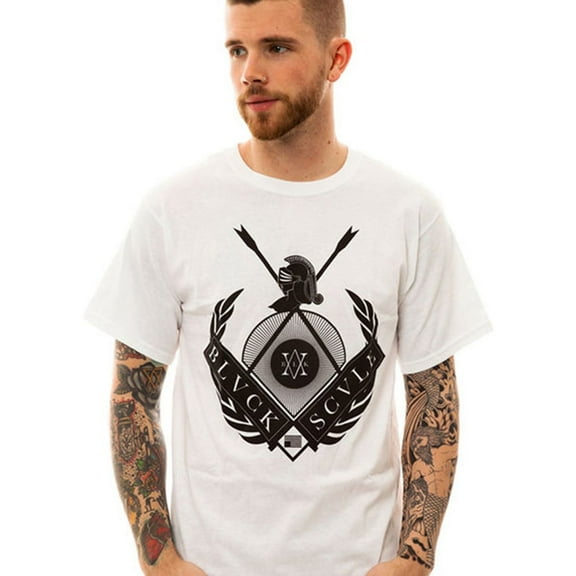 Black Scale Mens The Moral Order 2 Graphic T-Shirt, White, Small