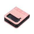 thumbnail image 4 of ELEHOLD Leather Case for Samsung Galaxy Z Flip3,Shockproof Premium PU Leather Emboosed Pattern Slim Lightweight Anti-Scratch Case Cover for Samsung Z Flip3,Pink, 4 of 8