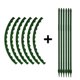 thumbnail image 1 of 6 pcs 6/10/12 Uds. Estaca de soporte para plantas, flores de jardín, soporte de jaula para plantas semicircular, maceta para flores y verduras, enrejado de escalada, 1 of 5