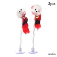 thumbnail image 1 of 2PCS Cat Teaser Wand Mouse Suction Cup Spring Cat Feather Teaser Kitten Bite Toy, 1 of 10