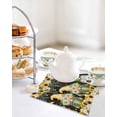 thumbnail image 4 of Spring Gnomes Kitchen Dish Towels for Drying Dishes Set of 4, Farmhouse Botanical Sunflowers Wooden Grain Waffle Weave Microfiber Hand Tea Bathroom Towels Quick Dry & Absorbent Towel 12x12, 4 of 7