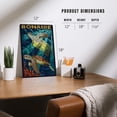 thumbnail image 4 of Bonaire, Dutch Caribbean, Sea Turtle Mosaic (12x18 Aluminum Art, Indoor Outdoor Metal Sign Decor), 4 of 5