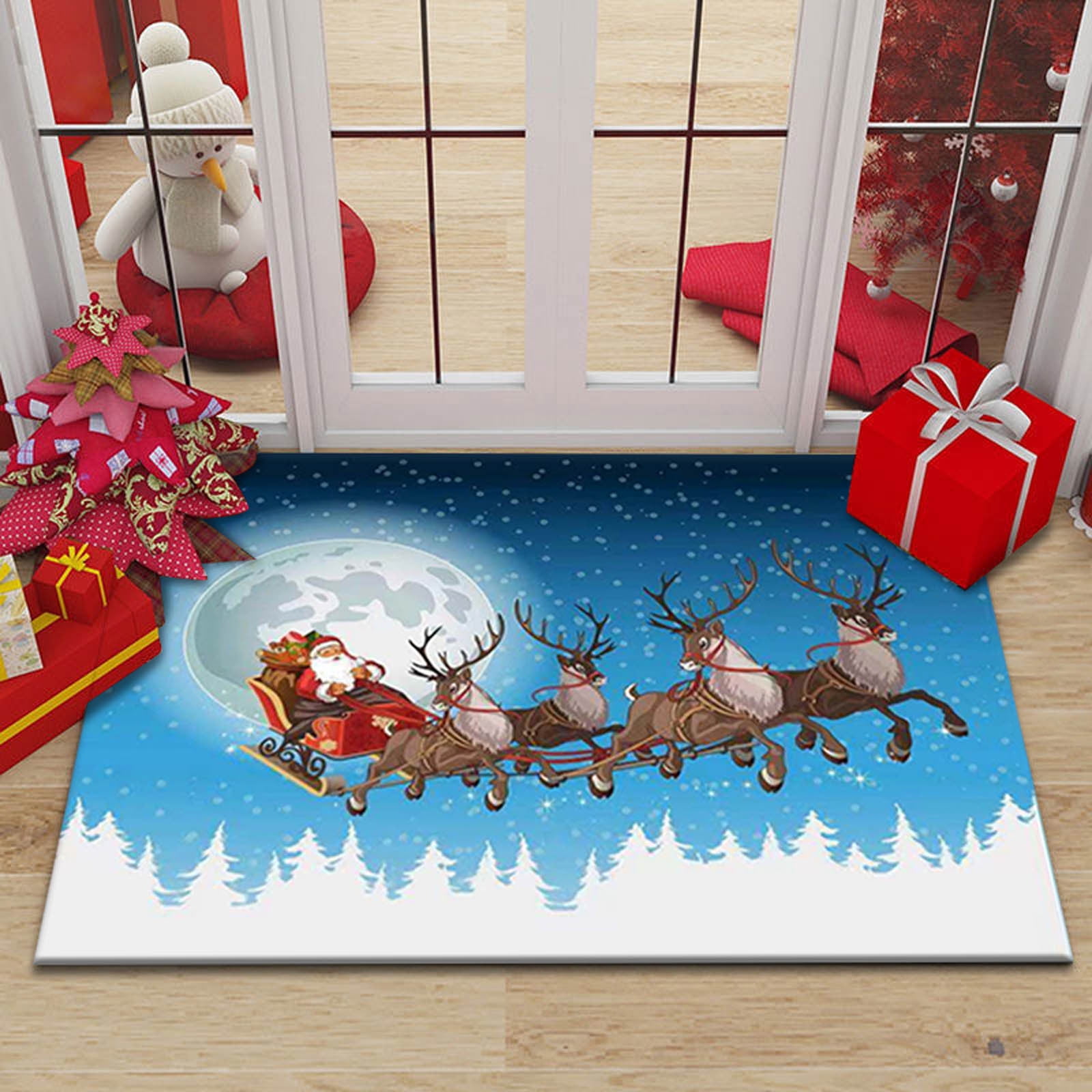 FRSASU Clearance Christmas Letter Door Mats Kitchen Mats Bedroom Living
