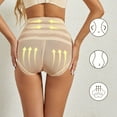 thumbnail image 6 of Daznico Womens Underwear - High Waist Ladies Shapewear Ladies Belly Lifting Panties Solid Lace Trim - Panties for Women,Color:Beige,Size:XXL, 6 of 9