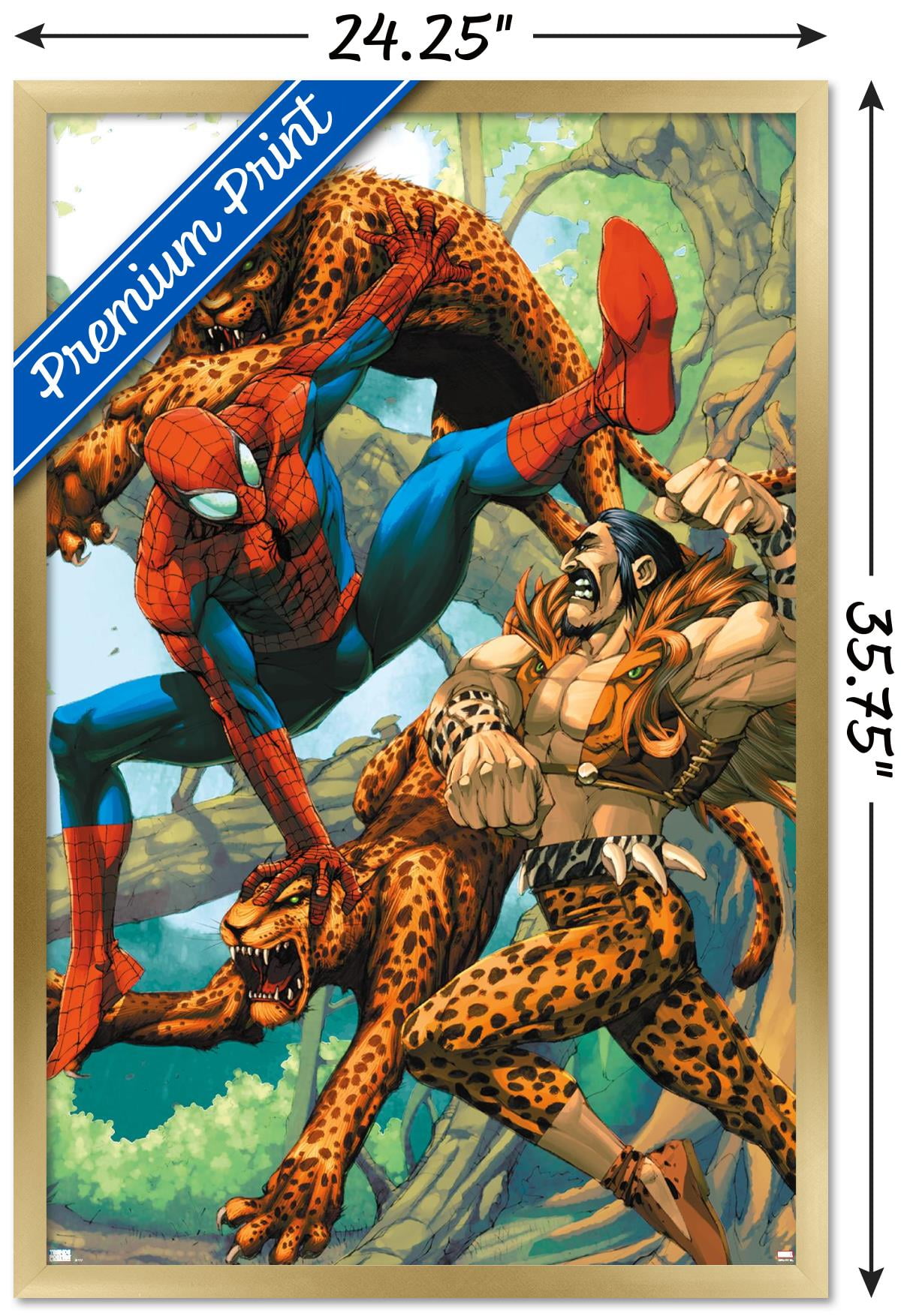 Marvel Kraven The Hunter - Marvel Age Spider-Man #14 Wall Poster, 22.375" x 34" Framed