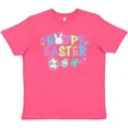 thumbnail image 3 of Inktastic Happy Easter with Bunny Face and Easter Eggs Youth T-Shirt, 3 of 5
