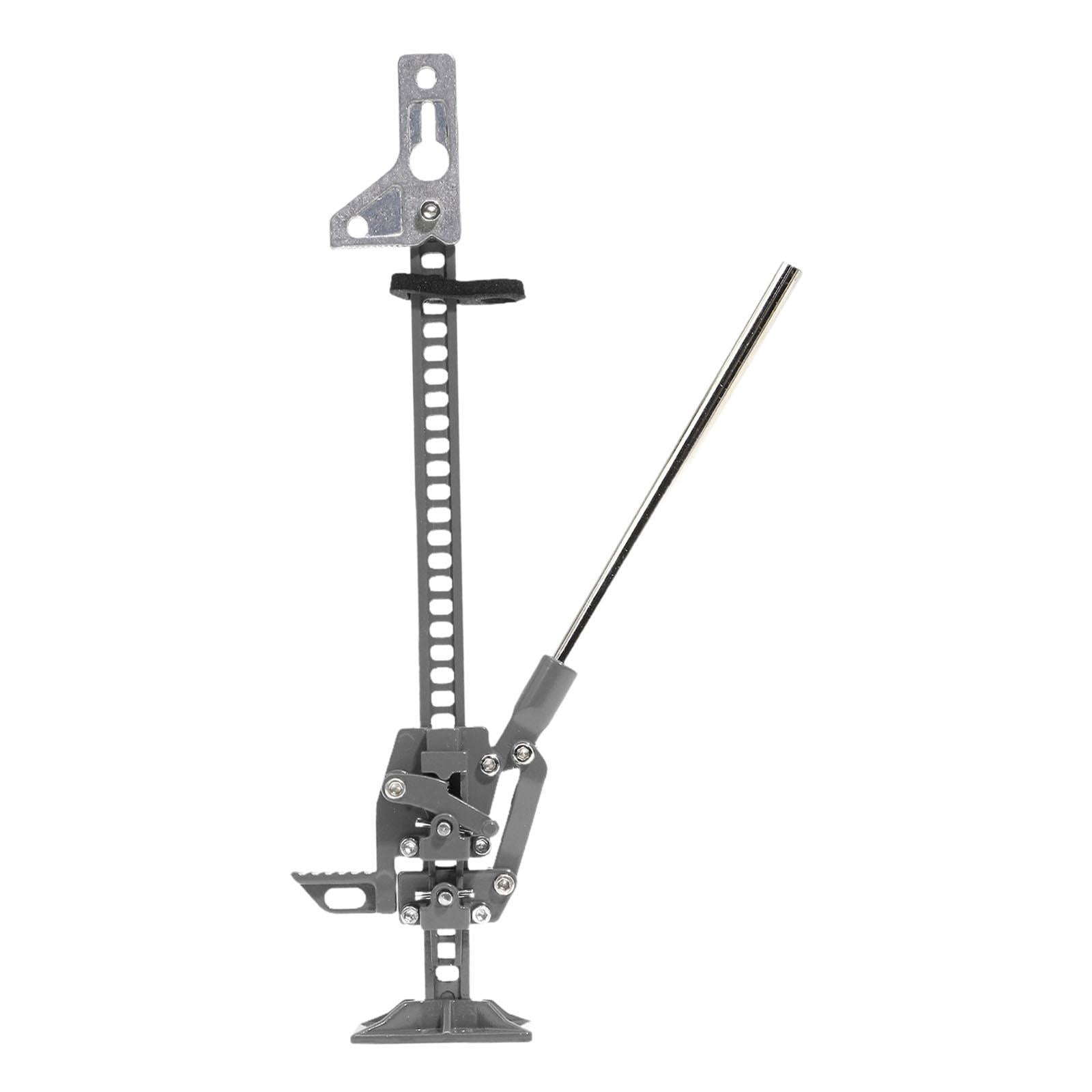 QccHieUs 1/10 Scale Lift Jack Adjustable Jack Stand Metal Easy to Use RC Vehicle Part for Gray