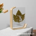 thumbnail image 1 of Miangastore Double-Sided Acrylic Photo Frame: Clear Floating Picture Display Stand with Wooden Base for Weddings Home Offices Table Decorations, 1 of 8