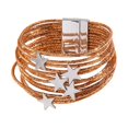thumbnail image 1 of Pulsera rígida para niña, de aleación, , , ideal para fiestas y como accesorio versátil. Champán, 1 of 8