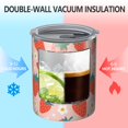 thumbnail image 2 of 12oz Coffee Tumblers Pink Strawberry Plants Fruit Stainless Steel Vacuum Insulated Travel Tumbler Coffee Cups Mug with Lid and Straw with Cleaning Brush for Cold & Hot Drinks, 2 of 5