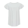 thumbnail image 3 of Fheaev Summer Tops For Women 2024 Fashion Women Short Sleeve Garment Comfortable Breathable Round-Neck Blouses Tops, 3 of 8