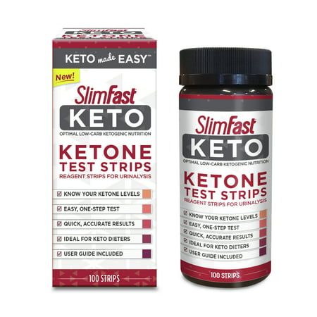 SlimFast Keto Ketone Test Stips 100 count Box (Best Urine Test Strips)