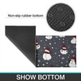 thumbnail image 6 of Dark Christmas Snowman Pattern Kitchen Rugs Sets Of 2,Anti Fatigue Kitchen Mat Rugs Non Slip Washable,Decorative Kitchen Floor Mats for Kitchen,Sink,Laundry,17"x30"+17"x47", 6 of 7