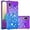 Purple Navy, variant on case for Samsung Galaxy A02 Case for Women,Samsung Galaxy M02 Creativity Clear Gradient Quicksand Glitter Flowing Liquid Floating Case Bling Diamond Sparkle Cover for Galaxy A02 JB Powder Blue