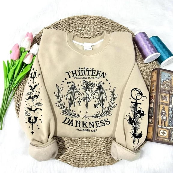 The Thirteen Embroidered Sweatshirt, Throne of Glass, Bookish Gift, Throne of Glass, Unisex Sweatshirt-LINHKHA