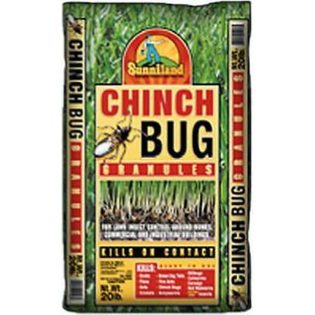 Sunniland 20 LB Chinch Bug Granules Controls Chinch (Chinch Bug). 