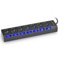 thumbnail image 1 of Hub USB Haute Vitesse 4/7 Ports Alimentation Hub USB; Interrupteur on/off USB Expandeur PC Notebook Ordinateur Portable Convertisseur Multiple Adaptateur Séparateur, 1 of 7