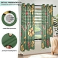 thumbnail image 3 of Yayeee Window Curtains Set of 2 for Living Room Light Filtering 63"x42", Yellow Christmas Gingerbread, 3 of 7