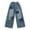 CM Blue flare jeans stretchy, variant on Cute Baggy Jeans for Teen Girls Kids Cargo Denim Jeans Wide Leg Baggy Pant for Girls Boys Casual Washed Black Streetwear Denim Trousers Trendy Hiphop