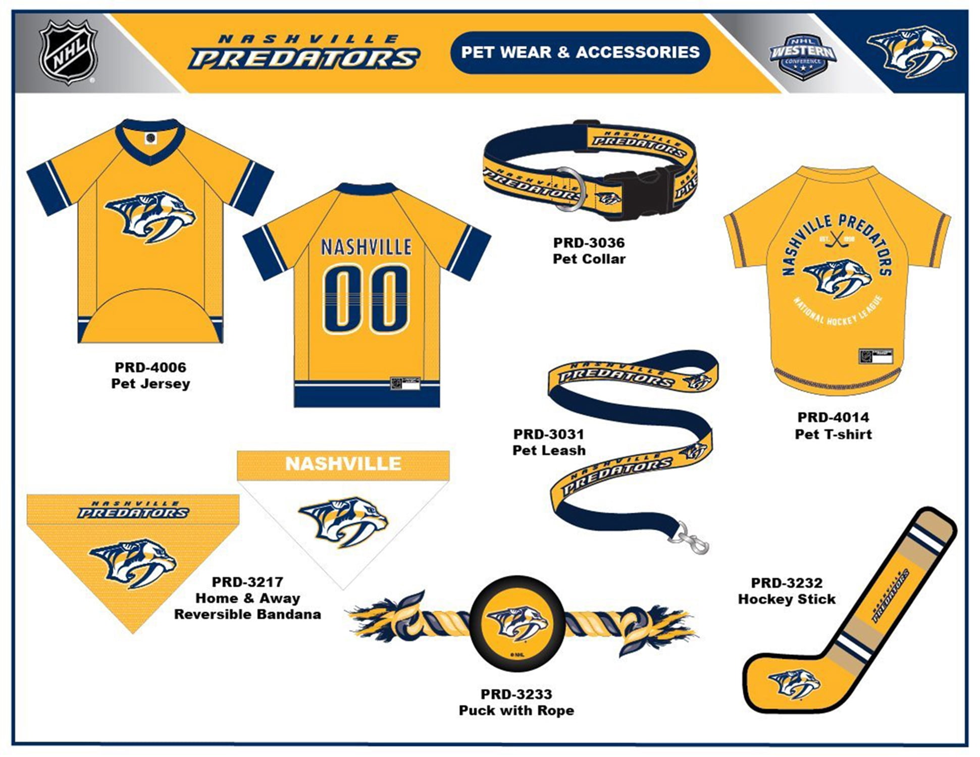Pets First NHL Nashville Predators Leash! Licensed, Heavy-duty, Strong, Durable Leash for Dogs, Cats