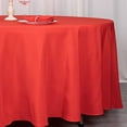 thumbnail image 3 of BalsaCircle 108" Round Premium Polyester Tablecloth Wedding Table Linens Red, 3 of 8