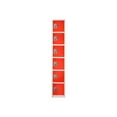 thumbnail image 1 of AdirOffice - Casier - 6 Portes - 6 Crochets - Acier Massif - Rouge (Lot de 4), 1 of 6