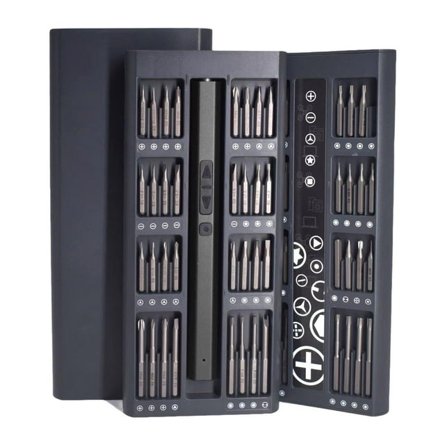 Mini kit de destornillador eléctrico Colamx 66 en 1 con luces LED herramientas de reparación