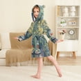 thumbnail image 4 of FORMRS Kids Bathrobe Unisex Hooded Robe Toddler Pajamas Sleepwear, Size 2-3T, Sunshine Goldfish, 4 of 7