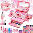 thumbnail image 1 of Kit de maquillaje Mrabbitoo Kids para niñas de 3 a 12 años con 57 piezas, 1 of 7