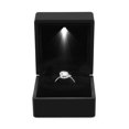thumbnail image 2 of Lindbes Ring Box  Wedding Ring Case Jewelry Gift Box with LED Light for Proposal Engagement Wedding, 2 of 8