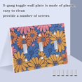 thumbnail image 4 of Dailycode Light Switch Plate Covers 2 Gang Wall Plate Plastics Outlet Covers for Kitchen Home Office Decor Colorful Daisies Flower, 4 of 8