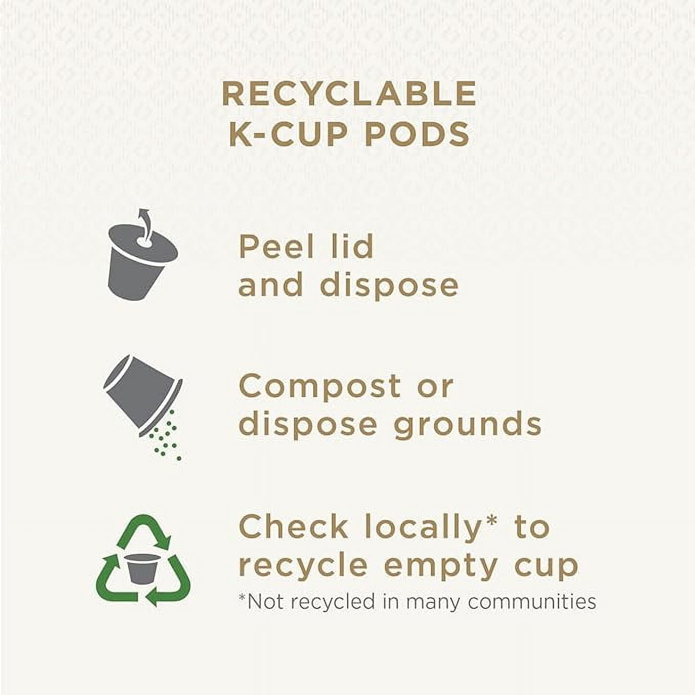 Peet's Coffee Decaffeinated House Blend Dark Roast K-Cup Coffee Pods, 32 Count