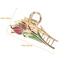 thumbnail image 4 of Miangastore Pince à Cheveux en Alliage Tulipe Fleur Dorée 1Ensemble 3.93x1.93x0.94 Po, 4 of 8