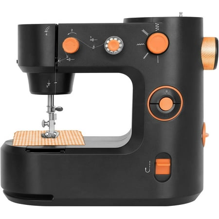 Sewing Machine, Portable Utility Stitch Sewing Machine w/LED Light Dual Modes Sewing Machine Beginners and Kids Crafting Mending Machine for Homes, Factories, Stores (Black)