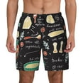 thumbnail image 2 of Picia Vegetable Quiche pattern Mens Swim Trunks with Compression Liner Stretch Beach Shorts Quick Dry with Zipper Pockets No-Chafing Board Shorts-, 2 of 9