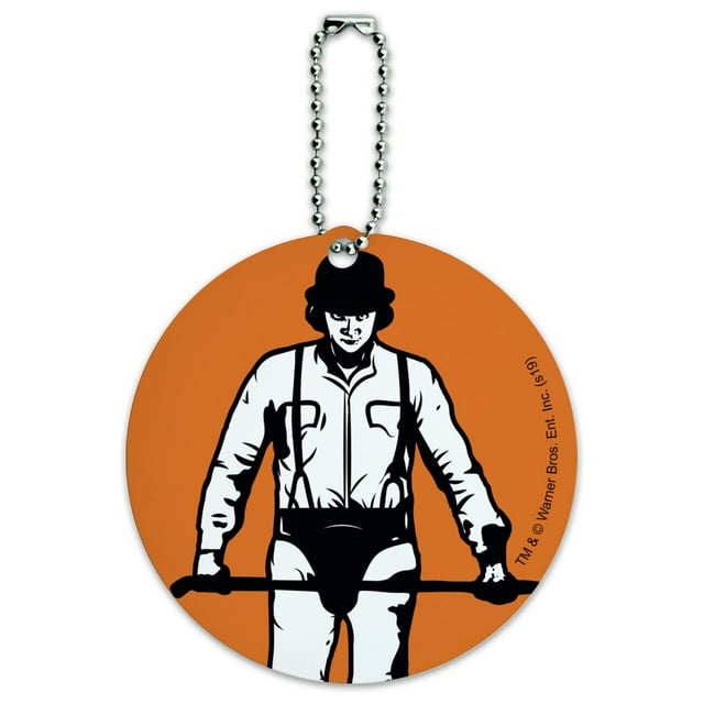 A Clockwork Orange Alex Character Round Luggage ID Tag Card Suitcase Carry-On