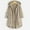 Khaki, variant on Idoravan Winter Coats for Women Plus Size Women Casual Button Jacket Pockets Long Sleeve Hooded Winter Plain Casual Tops Coat Wine XXXXXL