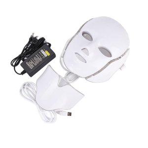LED Face Mask Light Therapy Seven Color Red Light Therapy for Face with Neck Home Infrared Light Therapy Beauty Device