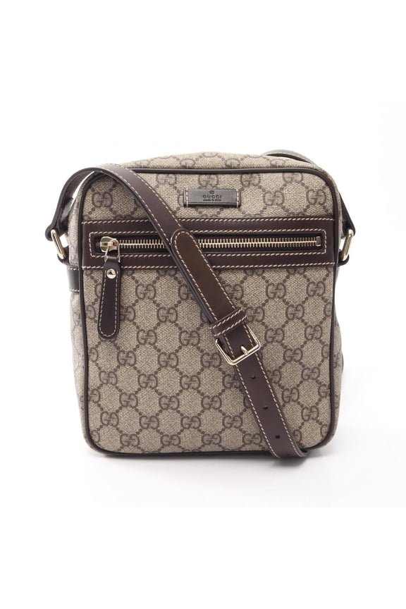 Pre-Owned Gucci GG Supreme Shoulder Bag/Handbag, Coated Canvas and Leather, Women's,...