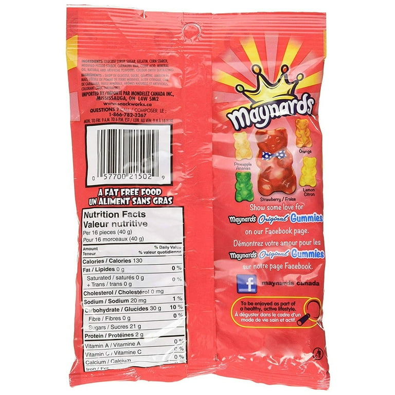 Maynards Original Gummies Candy - 170 g